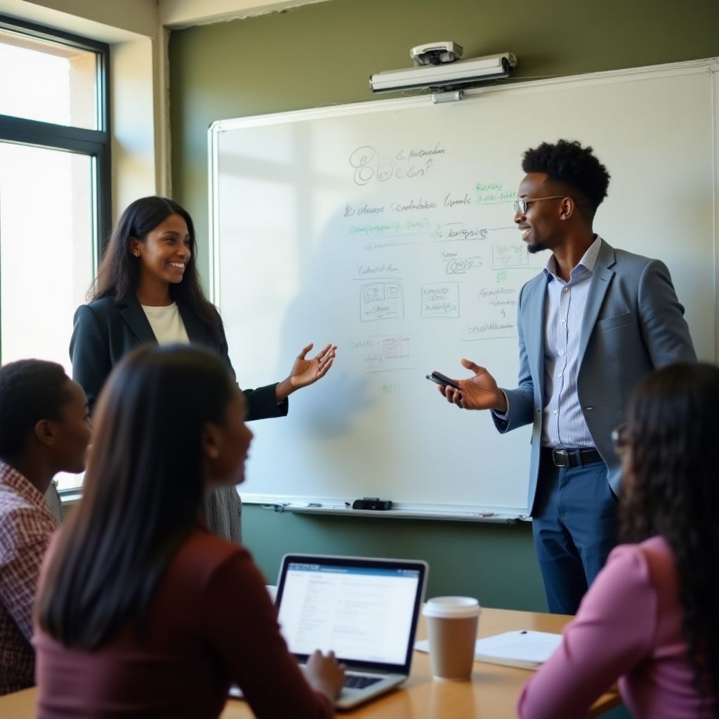 Financial workshop with engaged young participants